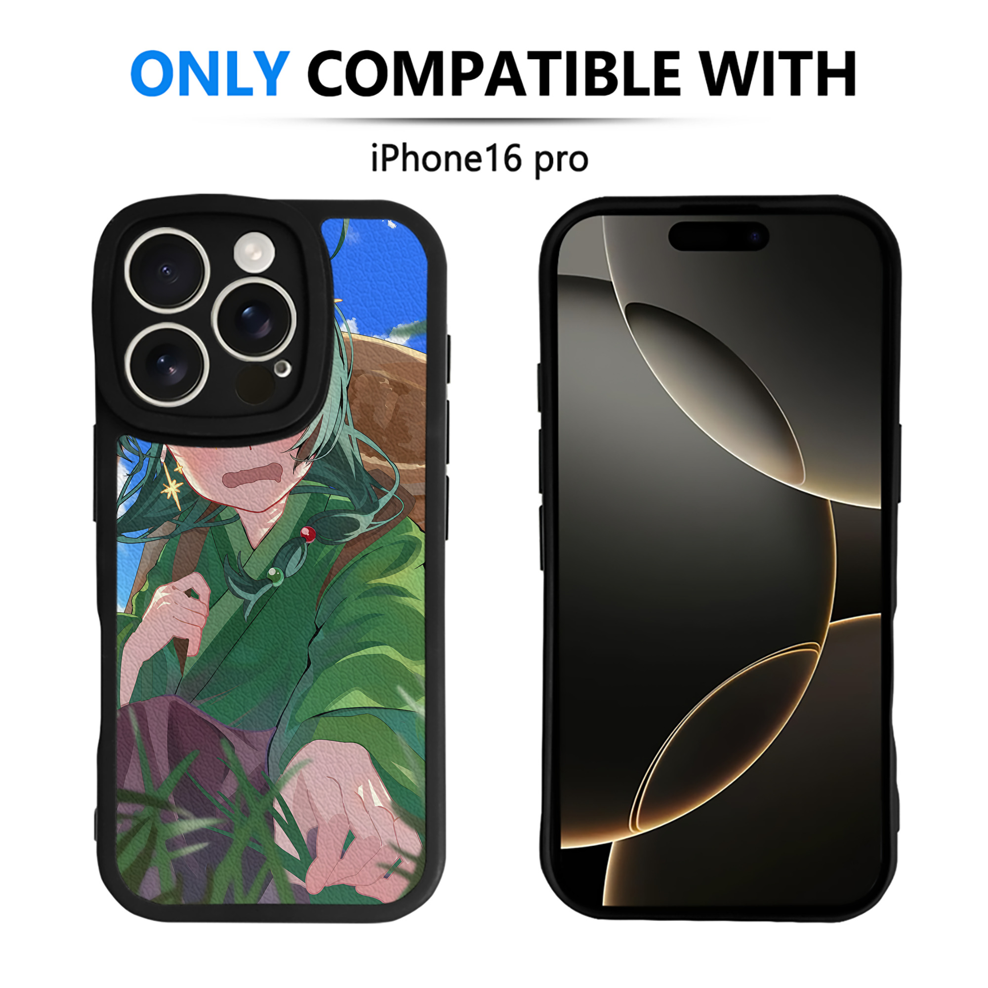 （画像用） 薬屋のひとりごと The Apothecary Diaries 【iPhone 16シリーズ対応】シリコンスマホケース（レザー調） 材質：シリコン